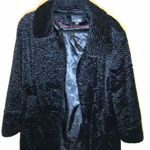 imitation fur coat